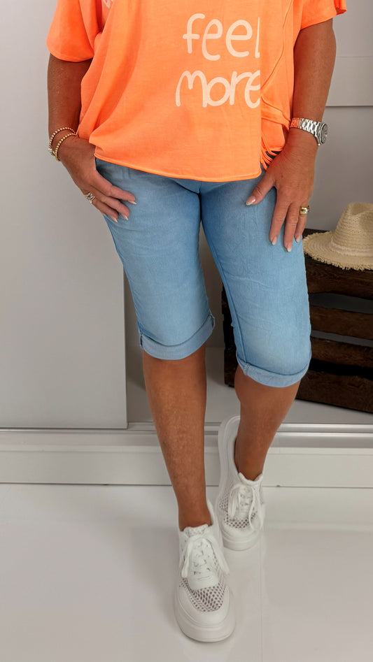 Jeans-Bermuda in Jeans-Blau (38-42)