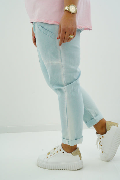 Jeans Joggpant "Sabrina" (38-42+) jeansblau