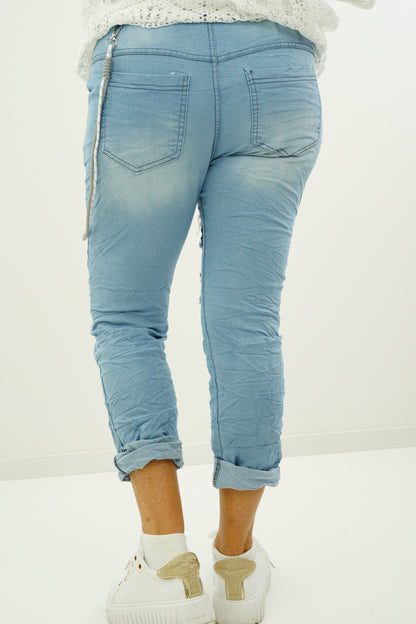 Joggpant "Spitze" (38-42+) jeansblau