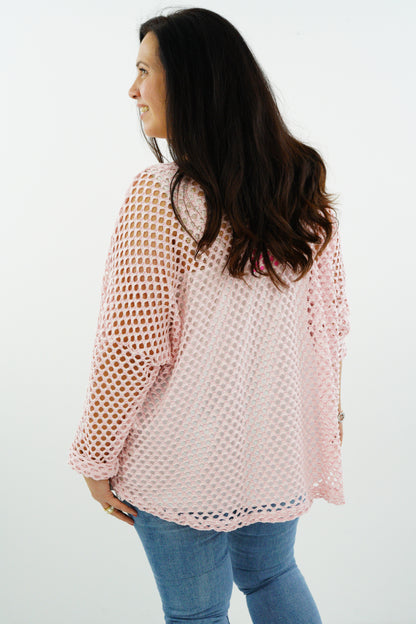 Netzpullover "Sila" ( 42-46+) rose