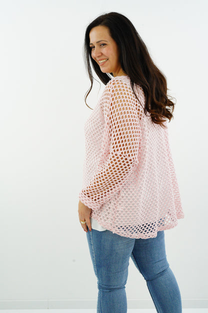 Netzpullover "Sila" ( 42-46+) rose