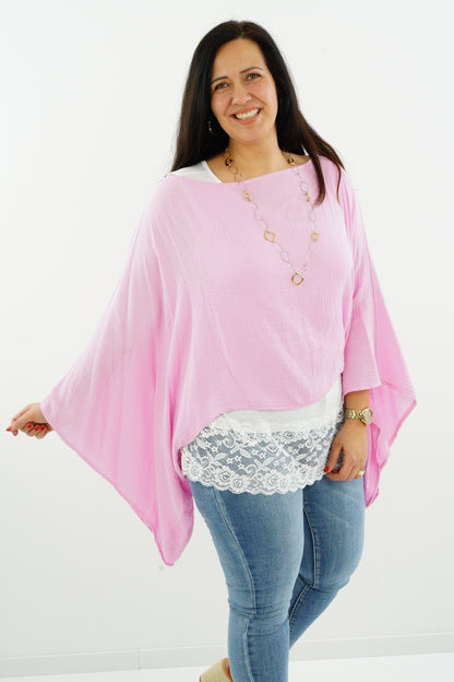 Mousselin-Poncho "Presley" (Onesize 38-46)