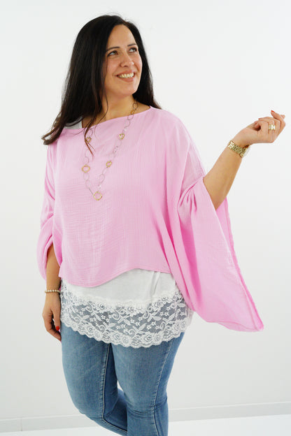 Mousselin-Poncho "Presley" (Onesize 38-46)