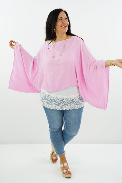 Mousselin-Poncho "Presley" (Onesize 38-46)