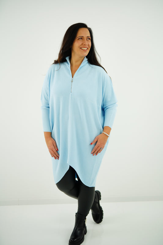 Pullover "Fernanda" (42-46+) hellblau