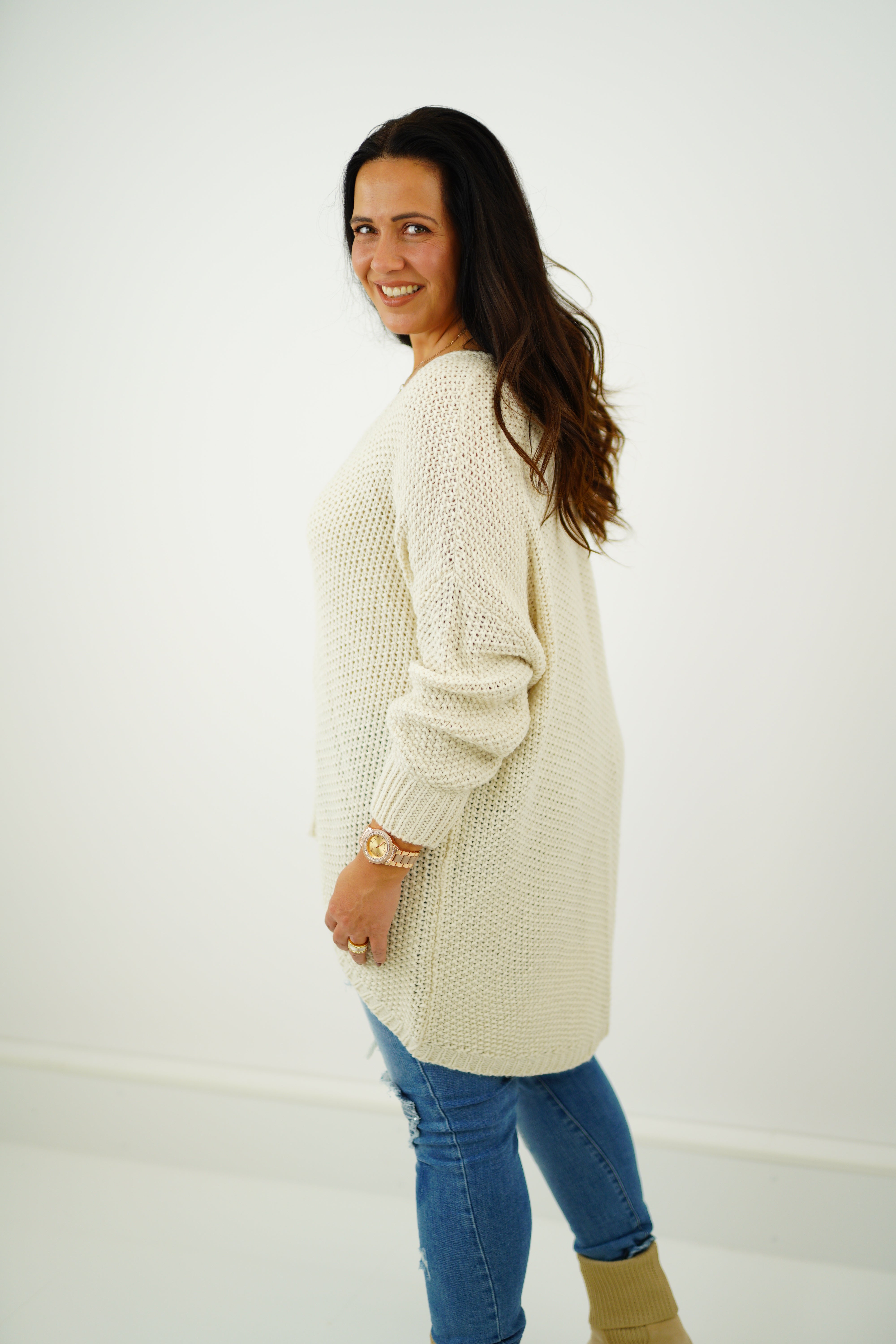 Pullover "Leonie" (42-46) ecru