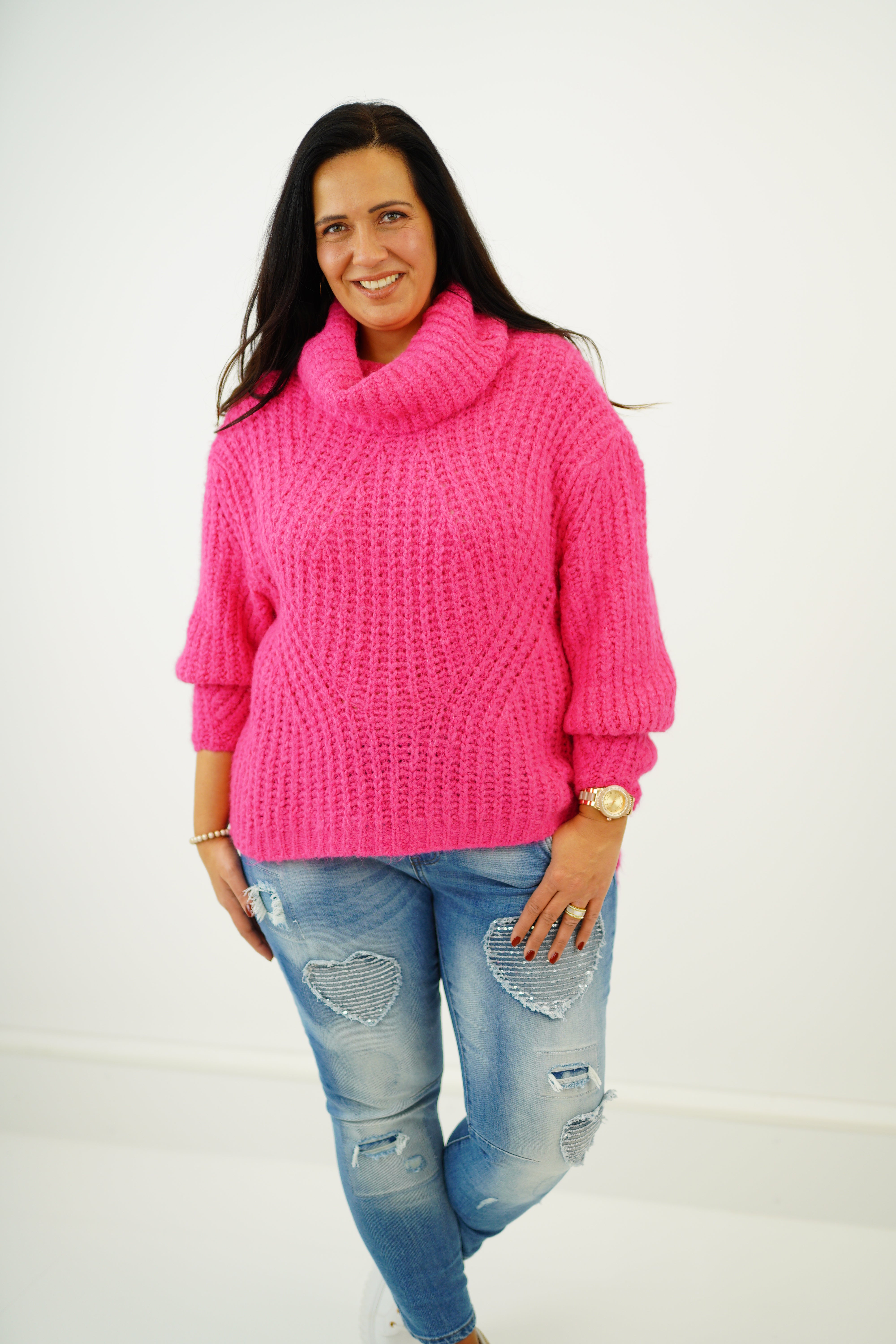 Rollkragenpullover "Mira" (38-44) pink