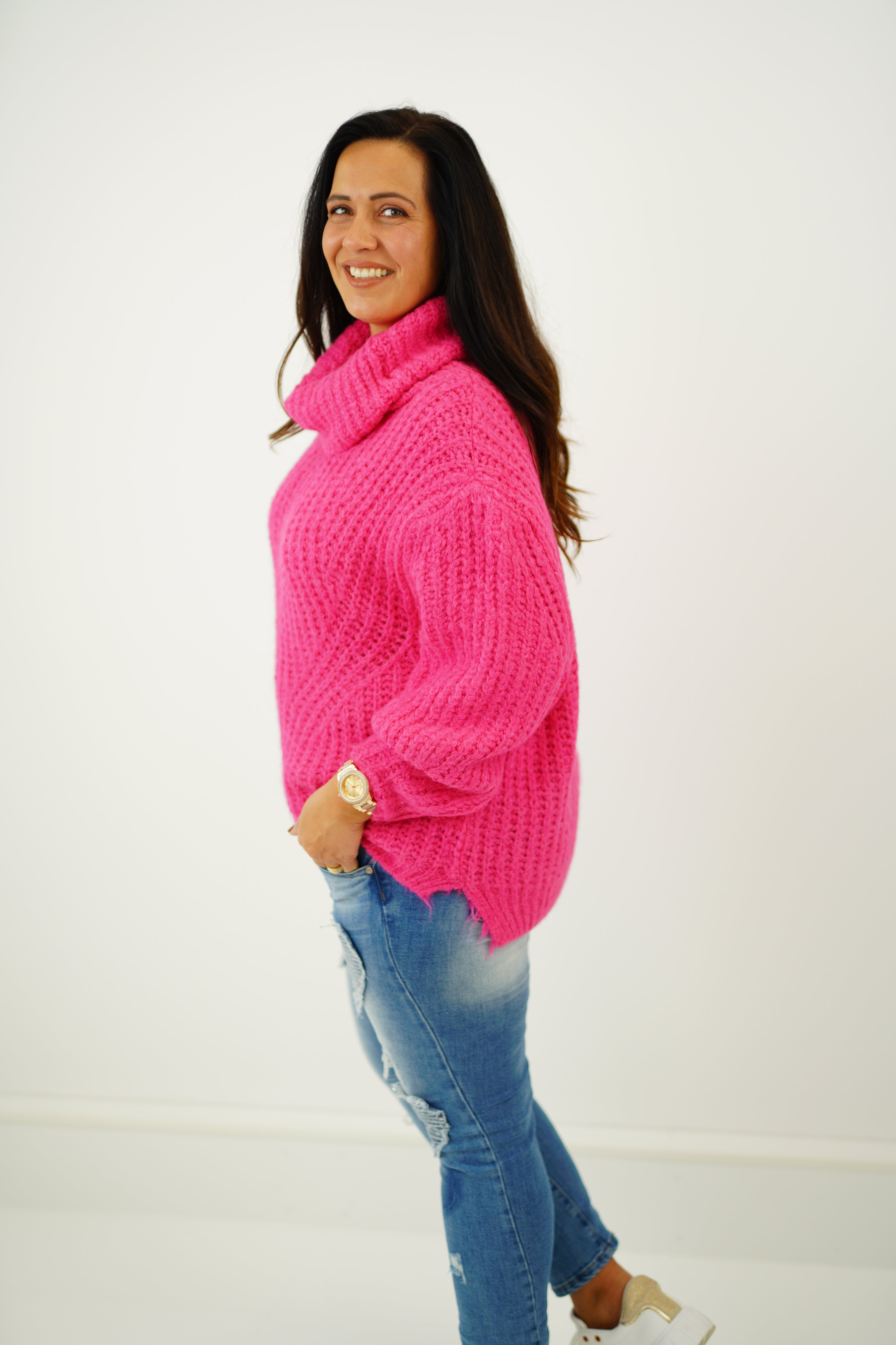 Rollkragenpullover "Mira" (38-44) pink