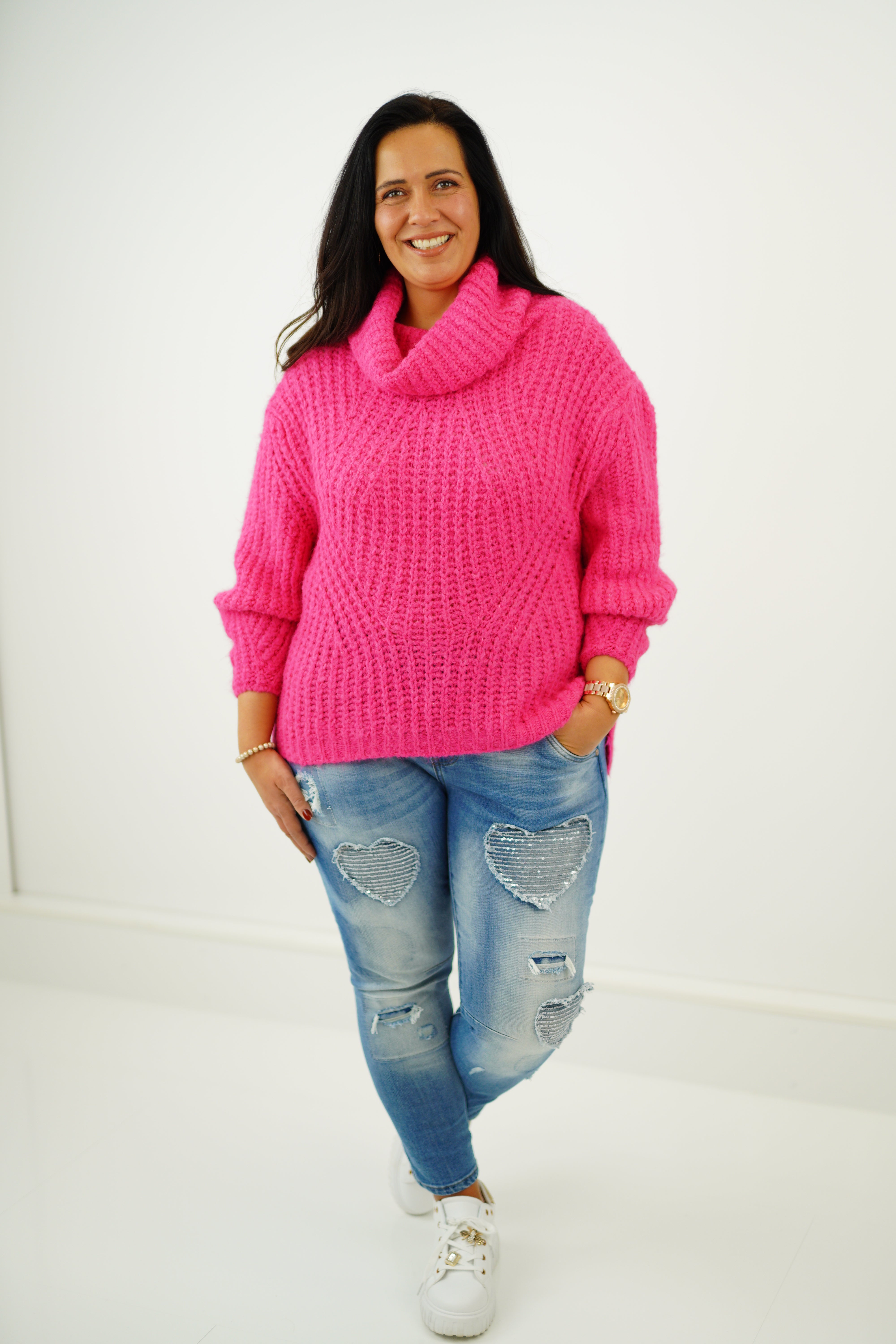 Rollkragenpullover "Mira" (38-44) pink