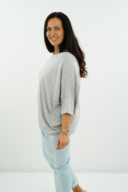 Shirt "Grey" (44-48) hellgrau