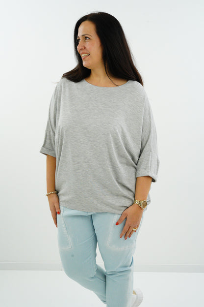 Shirt "Grey" (44-48) hellgrau