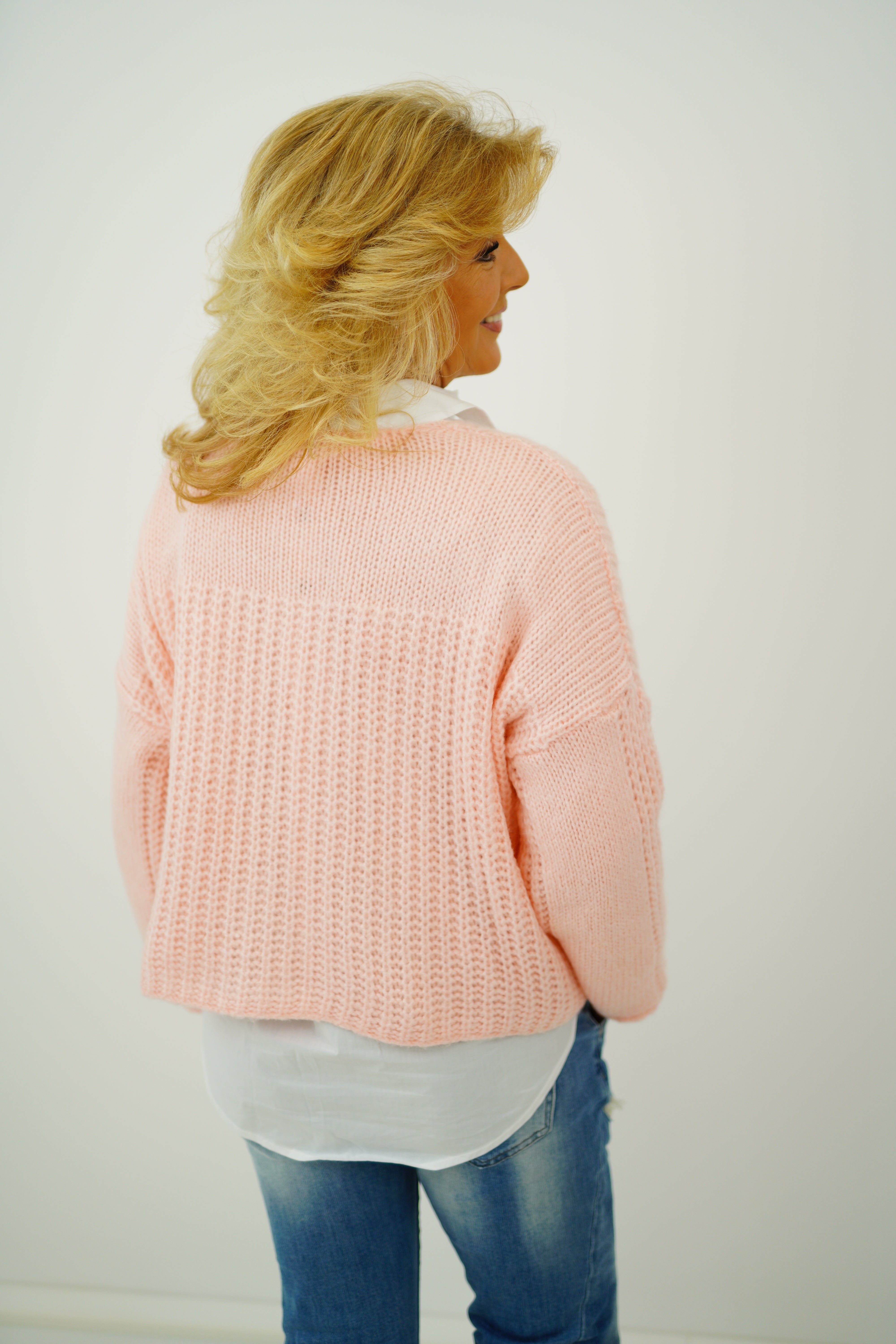 Strickpullover "Elli" (38-44) rosa