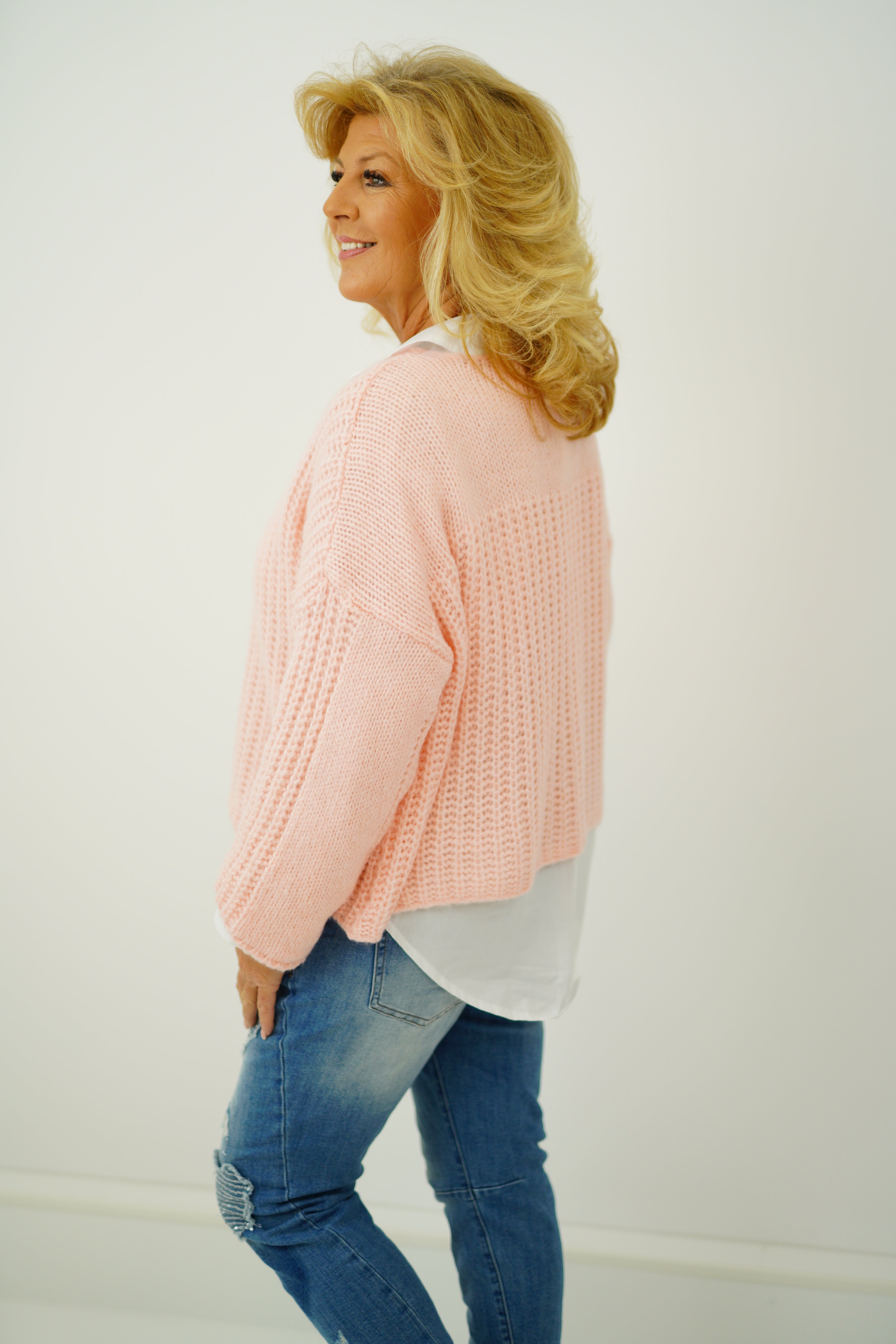 Strickpullover "Elli" (38-44) rosa