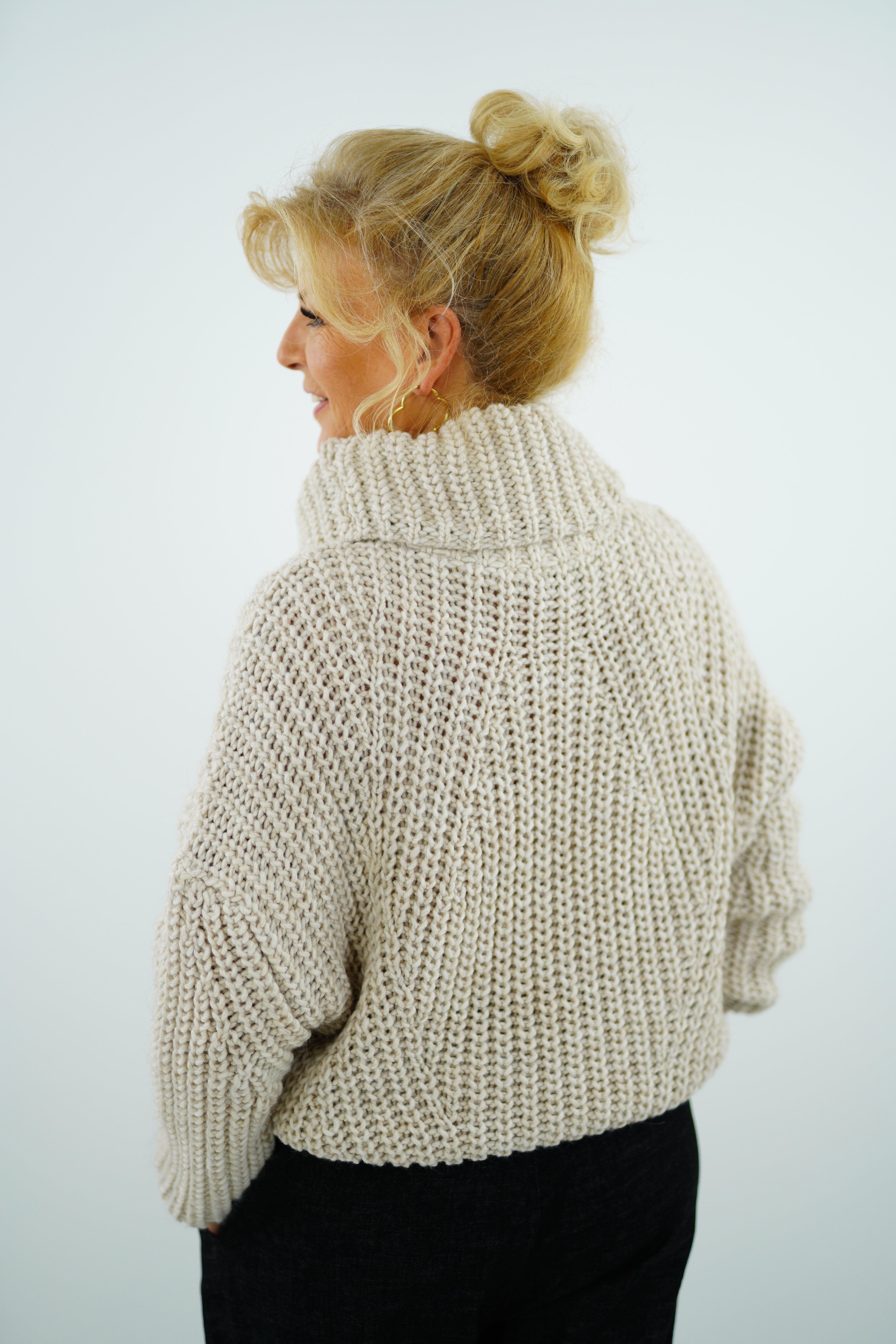 Strickpullover "Vicky" (38-42+) beige