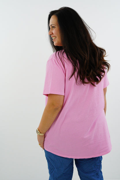 T-Shirt "Egal" (42-46) candyrosa