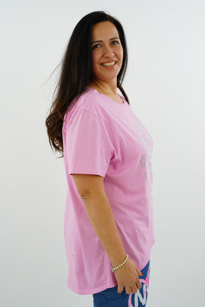 T-Shirt "Egal" (42-46) candyrosa