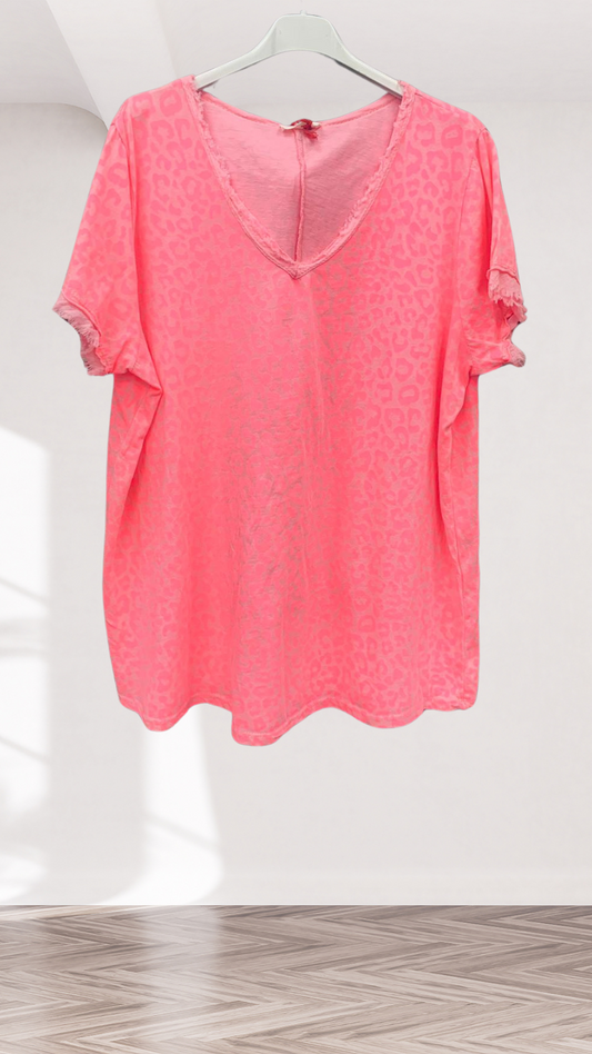T-Shirt in Leo Pink (38-42)