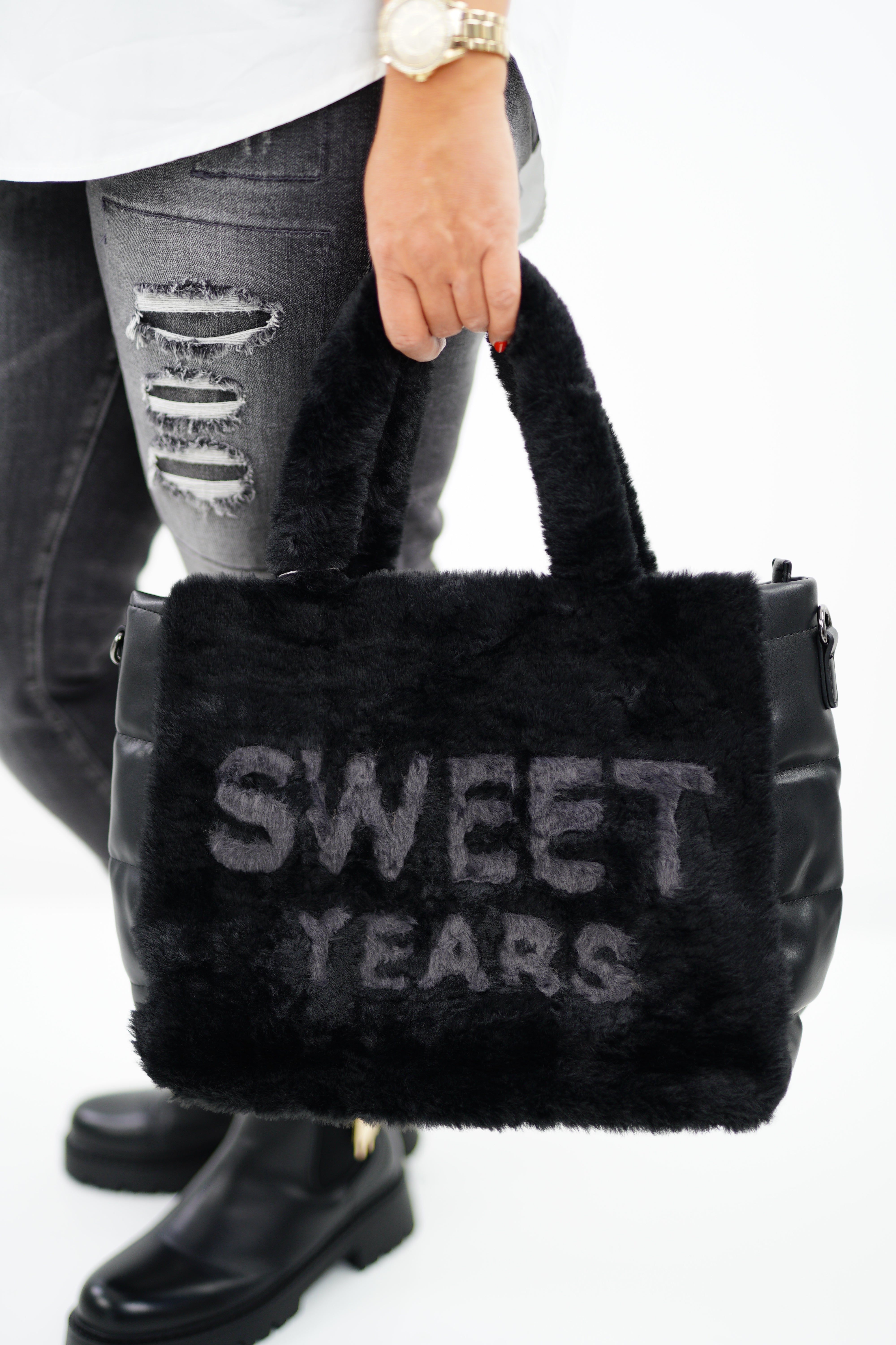 Trendige Tasche "Sweet" schwarz