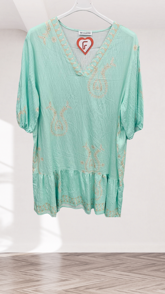 Tunika Kleid in Mint (38-42)